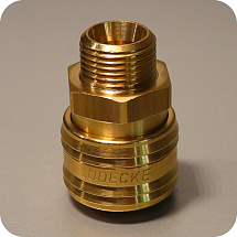 Муфта быстросъемная с наружной резьбой 3/8", LUDECKE, 131008000038, ES 38 A