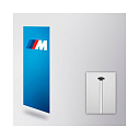 Флаг BMW M, вертикальный, BMM41300337