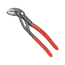 Газовый ключ с кнопкой «Cobra», KNIPEX, 87 01 180