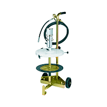 Комплект для подачи консистентных смазок на тележке под бочки 23-30 кг, диаметром 300-350 мм, RAASM, 64035