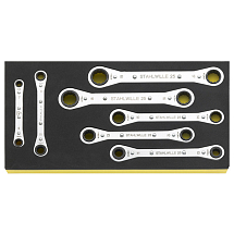 Набор накидных ключей с трещоткой 8 шт. во вкладыше TCS, STAHLWILLE, 96838751, TCS 25/7