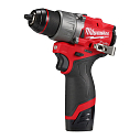 Аккумуляторная дрель-шуруповерт, MILWAUKEE, M12 FUEL FDD2-202X, 4933479873