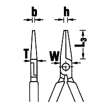 Плоскогубцы длинные, длина 160 мм STAHLWILLE, 65085160, 6508