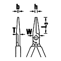 Плоскогубцы для механика, длина 200 мм, STAHLWILLE, 6516 5 200, 6516