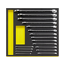 Набор комбинированных ключей 17 шт. во вкладыше TCS, STAHLWILLE, 96830351, TCS 13/17, 6-24 мм MF