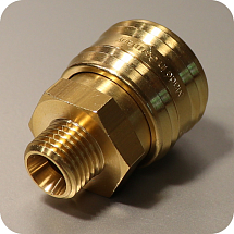 Муфта быстросъемная с наружной резьбой 1/4", LUDECKE, 131008000014, ES 14 A