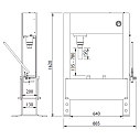 Пресс гидравлический 25т, AC Hydraulic, PJ25H