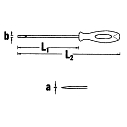 Отвертка для электриков DRALL+ 1  0,4х2,5х60 STAHLWILLE, 46283025, 4628