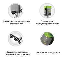 Домкрат подкатной электрогидравлический, аккумуляторный  г/п 40/20 т, SNIT, SE40-2EL