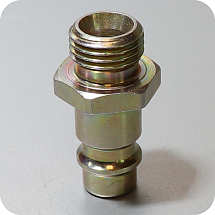  Штуцер быстросъемный с наружной резьбой 1/4", LÜDECKE, ES 14 NAS