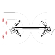 Подъемник двухстоечный электрогидравлический 4,5т, BRIGHT, BETA 45GT 