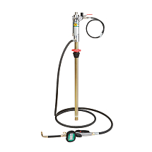 Пневмонасос для бочек 200л., с доз. пистолетом со счетчиком , 3:1 14 л/мин, RAASM, 35293