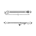 Комбинированный гаечный ключ OPEN-BOX 3/4'', STAHLWILLE, 40504040, 14 A