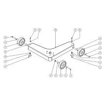 Опорная площадка для регулировки света фар, TECNOLUX,  120010125