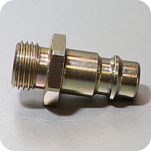  Штуцер быстросъемный с наружной резьбой 1/4", LÜDECKE, ES 14 NAS