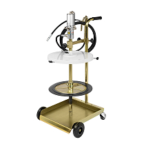 Комплект для подачи консистентных смазок на тележке под бочки 50-60 кг, диаметром 370-420 мм, RAASM, 64064