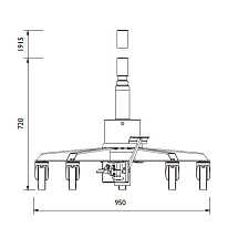 Трансмиссионный домкрат 0,6 т, AC Hydraulic, VLT6