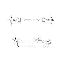 Разрезной ключ 8х10 мм OPEN-RING, STAHLWILLE, 41080810, 24