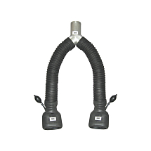 Y-адаптер для двух труб с пневматической фиксацией, с двумя овальными насадками, NORFI, 28-4974-041