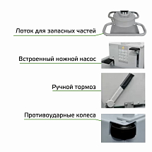 Домкрат ямный пневмогидравлический г/п 15 т, SNIT, SF15M