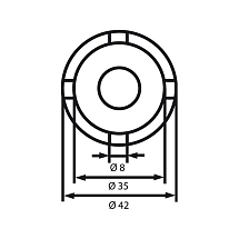 Ключ для коронных гаек, KLANN, KL-0302