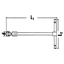 Шарнирный ключ Т-образный 16 мм, STAHLWILLE 43280016, 4328