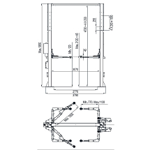 Подъемник двухстоечный электрогидравлический, 8т., eqtree™, TL 2080Е