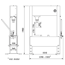 Пресс электрогидравлический 60 т, AC Hydraulic, P60ЕH1