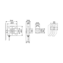 Катушка закрытая поворотная для раздачи воздуха со шлангом 18 м, 20 бар, RAASM, 8440.102