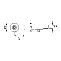 Сменная трещотка 3/4", STAHLWILLE, 58250080, 735/80