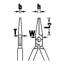 Плоскогубцы для механика, длина 190 мм, STAHLWILLE, 65105190, 6510