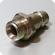  Штуцер быстросъемный с наружной резьбой 1/4", LÜDECKE, ES 14 NAS