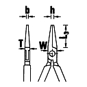 Плоскогубцы для точной механики, плоские широкие, длина 130 мм, STAHLWILLE, 6518 5 130, 6518