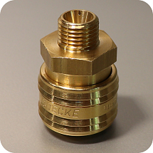 Муфта быстросъемная с наружной резьбой 1/4", LUDECKE, 131008000014, ES 14 A