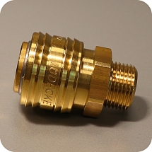 Муфта быстросъемная с наружной резьбой 3/8", LUDECKE, 131008000038, ES 38 A