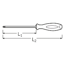 Крестовая отвертка DRALL+ PZ 1 STAHLWILLE, 46403001, 4640