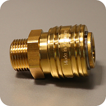 Муфта быстросъемная с наружной резьбой 3/8", LUDECKE, 131008000038, ES 38 A