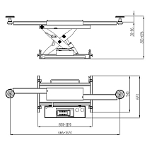 Траверса пневмогидравлическая для FL 4045, eqtree®, JB 0025
