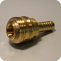 Муфта быстросъемная под шланг 10 мм, LUDECKE, 131008200010, ES 10 T