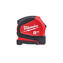 Рулетка PROCOMPACT 8 м (ширина полотна 25 мм), MILWAUKEE, 4932459594