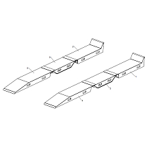 Адаптер для вилочного погрузчика для колонны CL 1055, комплект 2 шт, eqtree®, X055