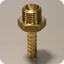 Штуцер 1/4" под шланг 6 мм, LUDECKE, 13101060001406, T 146 M