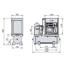 Компрессор винтовой, eqtree™, LB 11-10-500E