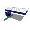 Пост подготовки к окраске 6x4x2.8 с диагональной вытяжкой, SAIMA, PREP KLEEN 4000