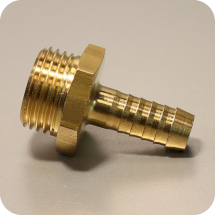 Штуцер 1/2" под шланг 9 мм, LUDECKE, 13101060001209, T 129 M