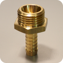 Штуцер 1/2" под шланг 9 мм, LUDECKE, 13101060001209, T 129 M