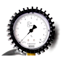Пистолет для подкачки колёс фронтальный с профессиональным манометром WIKA до 10 бар, GENTILIN, GUN4