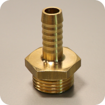 Штуцер 1/2" под шланг 9 мм, LUDECKE, 13101060001209, T 129 M