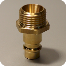 Штуцер быстросъемный с наружной резьбой 3/8", LUDECKE, 131008300038, ES 38 NA