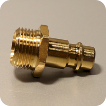 Штуцер быстросъемный с наружной резьбой 3/8", LUDECKE, 131008300038, ES 38 NA